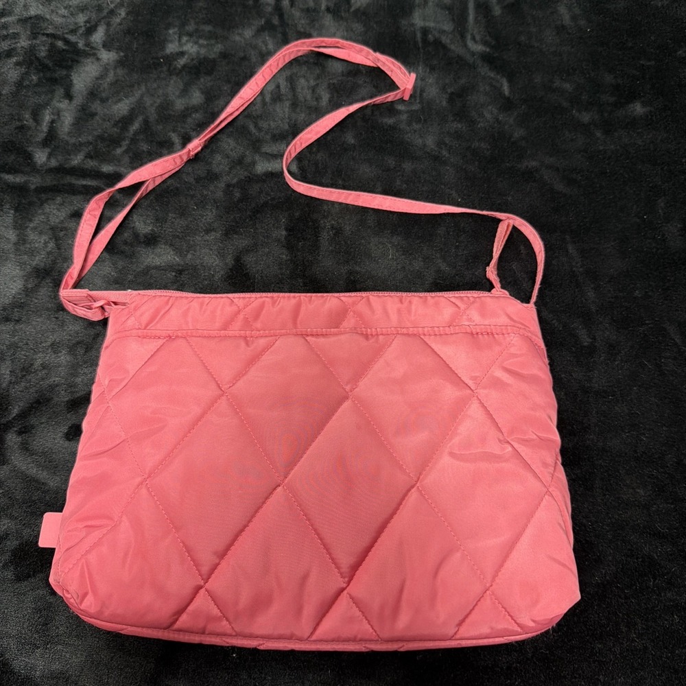 Vera‎ Bradley Large Hipster Pink Puffer Purse Crossbody Lightweight